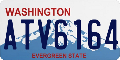 WA license plate ATV6164