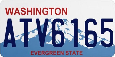 WA license plate ATV6165