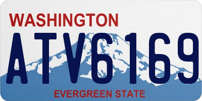 WA license plate ATV6169