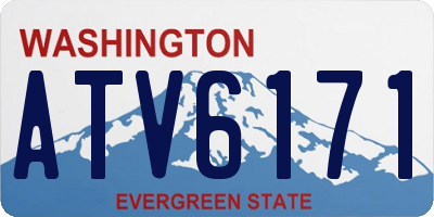WA license plate ATV6171