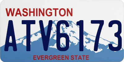 WA license plate ATV6173