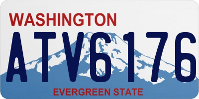 WA license plate ATV6176
