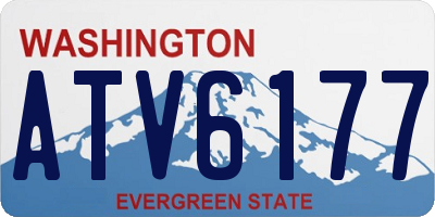 WA license plate ATV6177