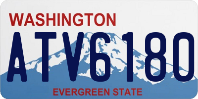 WA license plate ATV6180