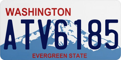 WA license plate ATV6185
