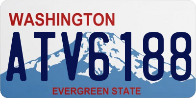 WA license plate ATV6188