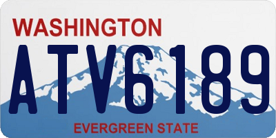 WA license plate ATV6189