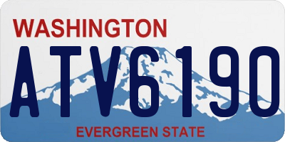 WA license plate ATV6190