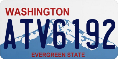 WA license plate ATV6192