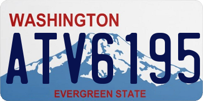 WA license plate ATV6195