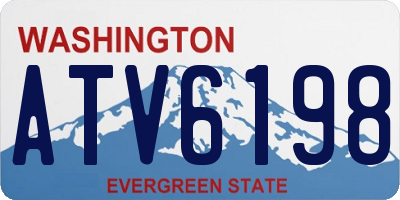 WA license plate ATV6198