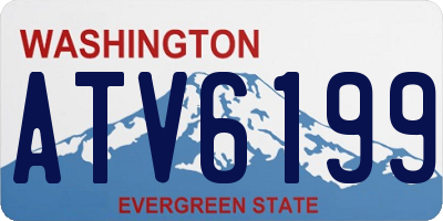 WA license plate ATV6199