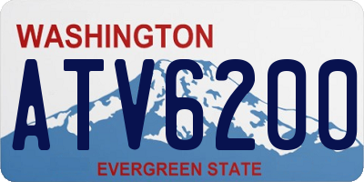 WA license plate ATV6200