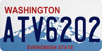 WA license plate ATV6202