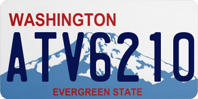 WA license plate ATV6210