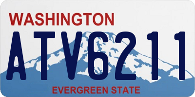 WA license plate ATV6211