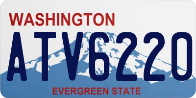 WA license plate ATV6220