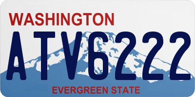 WA license plate ATV6222