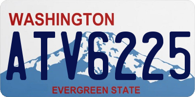 WA license plate ATV6225
