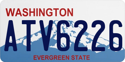 WA license plate ATV6226