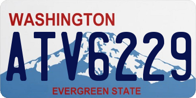 WA license plate ATV6229