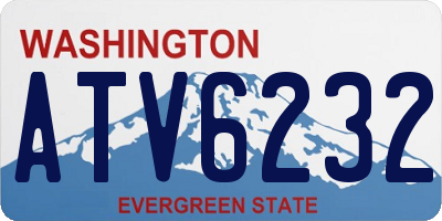 WA license plate ATV6232