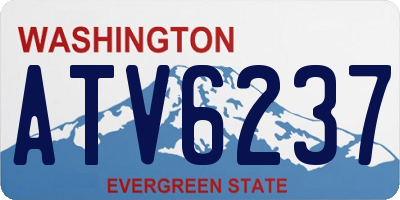 WA license plate ATV6237