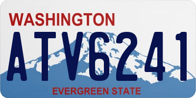 WA license plate ATV6241