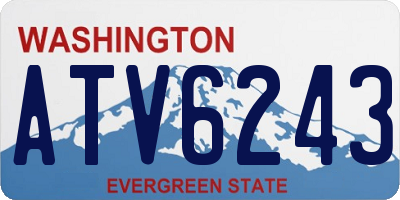WA license plate ATV6243