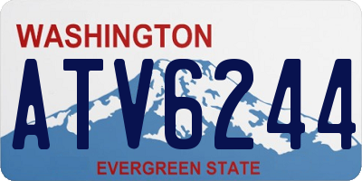 WA license plate ATV6244