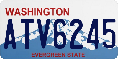 WA license plate ATV6245