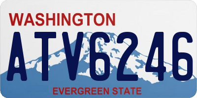 WA license plate ATV6246