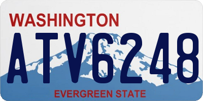 WA license plate ATV6248