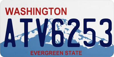 WA license plate ATV6253