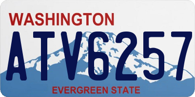 WA license plate ATV6257