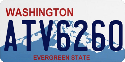 WA license plate ATV6260