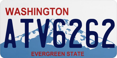 WA license plate ATV6262