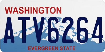 WA license plate ATV6264