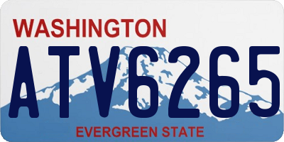 WA license plate ATV6265