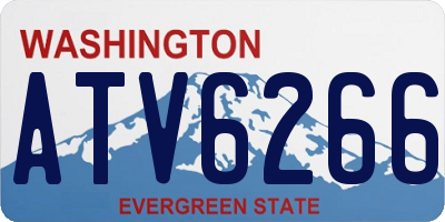 WA license plate ATV6266