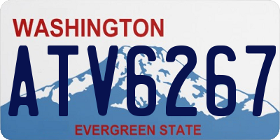 WA license plate ATV6267