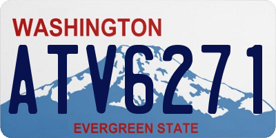 WA license plate ATV6271