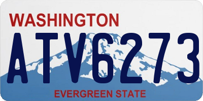 WA license plate ATV6273