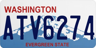 WA license plate ATV6274
