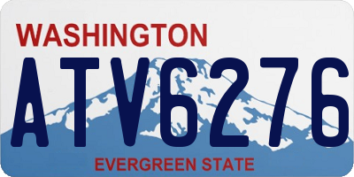 WA license plate ATV6276