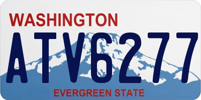 WA license plate ATV6277