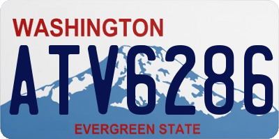 WA license plate ATV6286