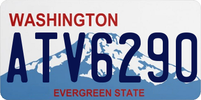 WA license plate ATV6290