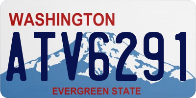 WA license plate ATV6291