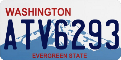 WA license plate ATV6293